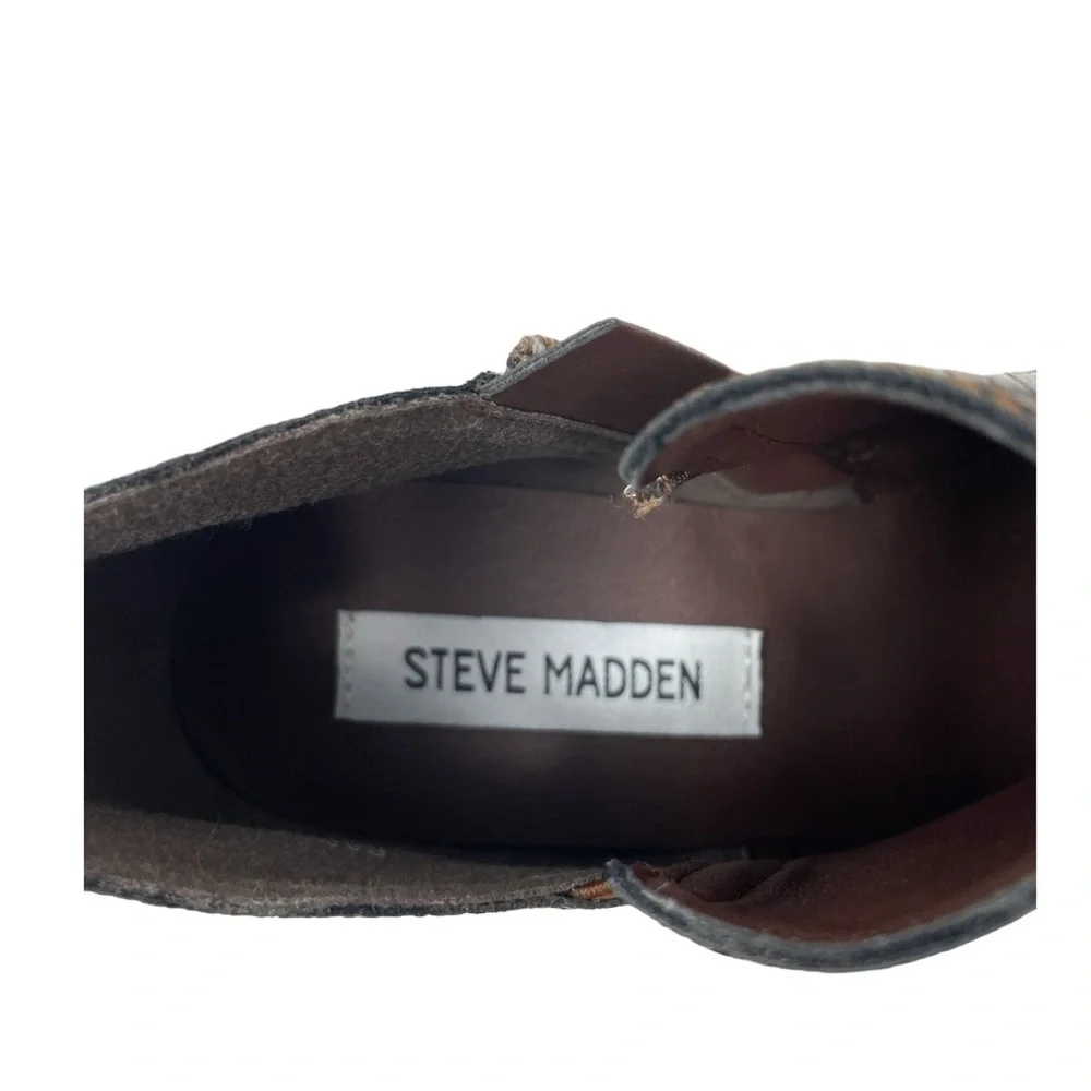 Steve Madden Rader faux snakeskin Booties NWOB - Picture 5 of 6